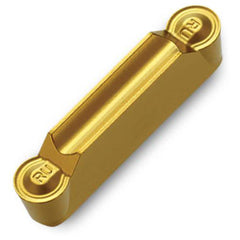 Grooving Insert: TDTRU PV3030, Cermet TiN Finish, Neutral, 0.118″ Cutting Width, Series TDT-RU (Full Radius)