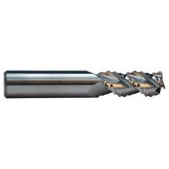 1/2 Dia. X 1 LOC x 3 OAL 3 Flute Carbide End Mill-Uncoated - Apex Tool & Supply