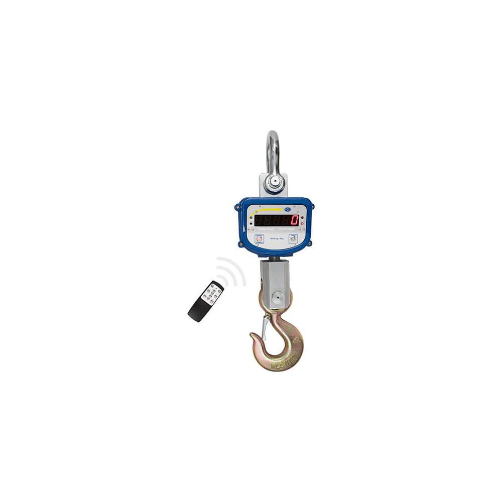 Crane Scales & Hanging Scales; Type: Crane Scale; Capacity (Lb.): 22046.00; Capacity (kg): 10000.0000; Display Type: 5 digit LCD; LED; Graduation: 5