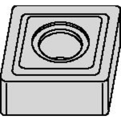 CNMG 433 Double-sided|G TN30P, 3/64″ Corner Radius, 3/16″ Thick, 1/2″ Inscribed Circle, TiN, Turning Indexable Insert - Apex Tool & Supply