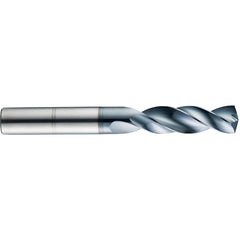 11 mm Dia. × 12 mm Shank × 71 mm Flute Length × 118 mm OAL, 5xD, 145°, TA, 2 Flute, External, Round Solid Carbide Drill