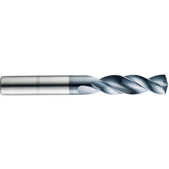 #33 Dia. × 1/8″ Shank × 5/8″ Flute Length × 2″ OAL, 3xD, 145°, TC, 2 Flute, External, Round Solid Carbide Drill - Apex Tool & Supply