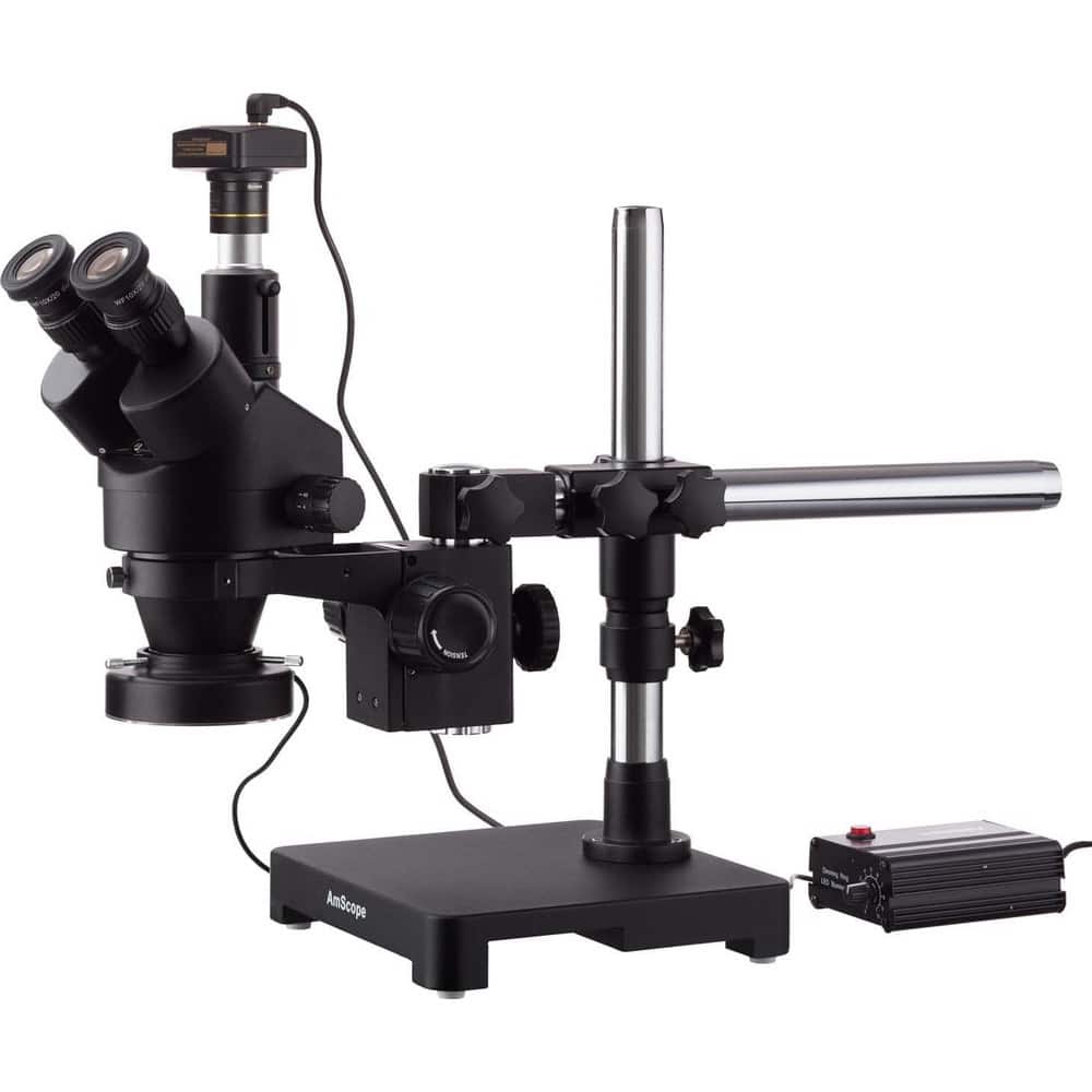 Microscopes; Microscope Type: Stereo; Eyepiece Type: Trinocular; Image Direction: Upright; Eyepiece Magnification: 10x; Maximum Magnification: 7x