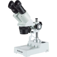 Microscopes; Microscope Type: Stereo; Eyepiece Type: Binocular; Image Direction: Upright; Eyepiece Magnification: 10x; Maximum Magnification: 20x