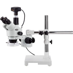 Microscopes; Microscope Type: Stereo; Eyepiece Type: Trinocular; Arm Type: Boom Stand; Single Arm; Image Direction: Upright; Eyepiece Magnification: 10x; Maximum Magnification: 3.5x