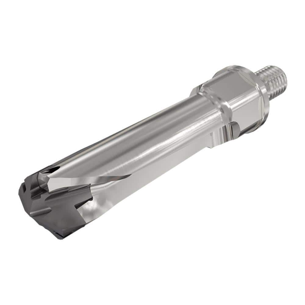 Replaceable Tip Drill: 10.5 to 10.9 mm Drill Dia, 38.2 mm Max Depth, Modular Connection Shank Uses ICP Inserts, 80.2 mm OAL, Through Coolant