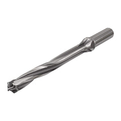 Replaceable Tip Drill: 21 to 21.9 mm Drill Dia, 172.55 mm Max Depth, 25 mm Straight-Cylindrical Shank Uses H3P Inserts, 267.3 mm OAL, Through Coolant