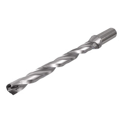 Replaceable Tip Drill: 16 to 16.9 mm Drill Dia, 162.4 mm Max Depth, 20 mm Straight-Cylindrical Shank Uses ICP Inserts, 235.3 mm OAL, Through Coolant