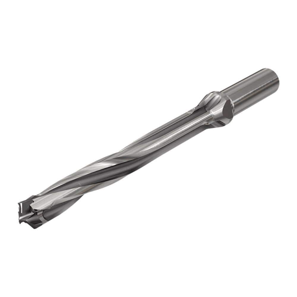 Replaceable Tip Drill: 22 to 22.9 mm Drill Dia, 180.69 mm Max Depth, 25 mm Straight-Cylindrical Shank Uses H3P Inserts, 277.6 mm OAL, Through Coolant