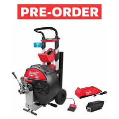 Milwaukee Tool - Electric & Gas Drain Cleaning Machines Type of Power: Cordless For Minimum Pipe Size: 3 (Inch) - Apex Tool & Supply