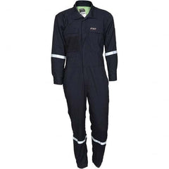 MCR Safety - Size 46 Regular Navy ASTM F1506 8.9 Cal/Cm2 CAT2 NFPA 2112 UL Certified NFPA 70E Flame Resistant/Retardant Coveralls - Apex Tool & Supply