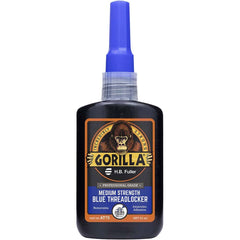 GorillaPro - 50 mL Bottle, Blue, Medium Strength Threadlocker - Apex Tool & Supply
