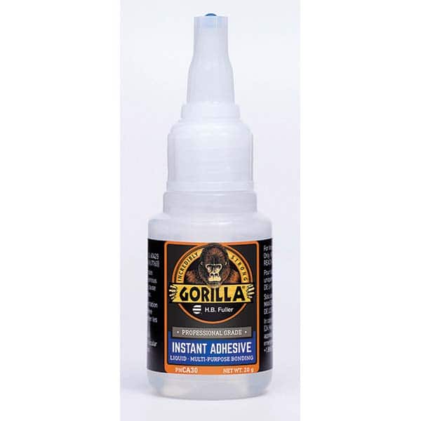 GorillaPro - 20 g Squeeze Bottle Clear Instant Adhesive - Apex Tool & Supply