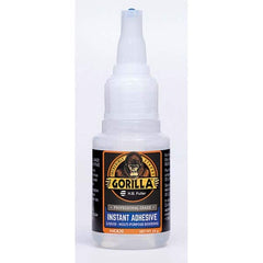 GorillaPro - 20 g Squeeze Bottle Clear Instant Adhesive - Apex Tool & Supply