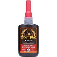 GorillaPro - 50 mL Bottle, Red, High Strength Threadlocker - Apex Tool & Supply