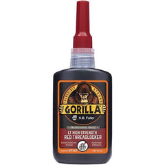 GorillaPro - 50 mL Bottle, Red, High Strength Threadlocker - Apex Tool & Supply