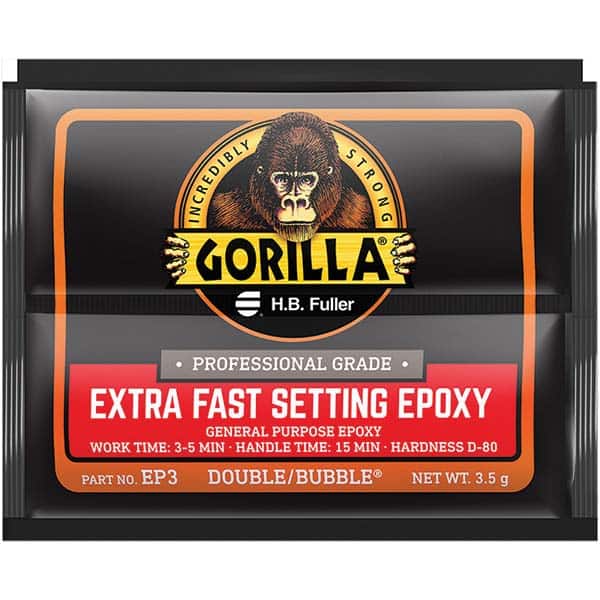 GorillaPro - Smaller than 1 oz. Foil Pack Extra Fast Setting Epoxy - Apex Tool & Supply