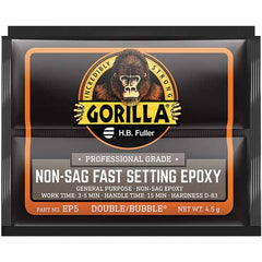 GorillaPro - Smaller than 1 oz. Foil Pack Non-Sag Fast Setting Epoxy - Apex Tool & Supply