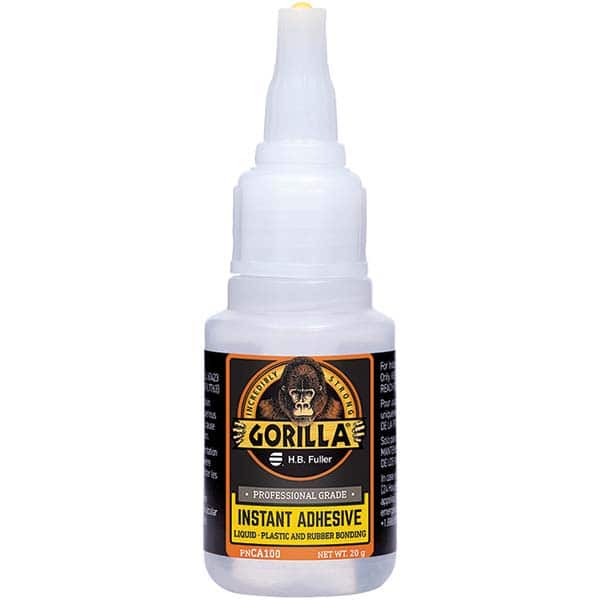 GorillaPro - 20 g Squeeze Bottle Clear Instant Adhesive - Apex Tool & Supply