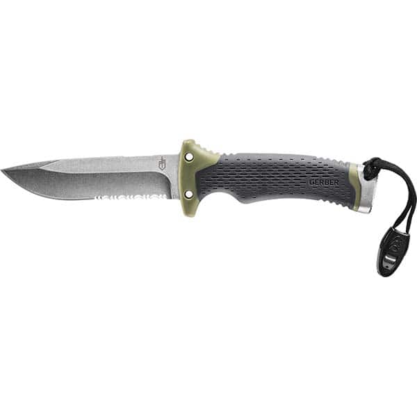 Gerber - Fixed Blade Knives Trade Type: Drop Point Blade Length (Inch): 4.76 - Apex Tool & Supply