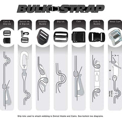 Bulk Strap - Slings & Tiedowns (Load-Rated) Type: Cam Buckle Length (Feet): 2 - Apex Tool & Supply