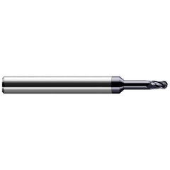 Harvey Tool - Ball End Mills; Mill Diameter (Inch): 5/64 ; Mill Diameter (Decimal Inch): 0.0780 ; Number of Flutes: 4 ; Length of Cut (Decimal Inch): 0.1170 ; Material: Solid Carbide ; Overall Length (Inch): 2-1/2 - Exact Industrial Supply