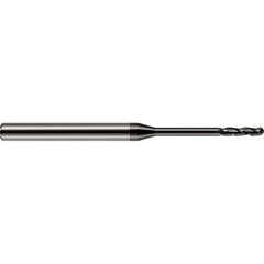 Harvey Tool - 5/64" Diam, 1/2" LOC, 3 Flute Solid Carbide Ball End Mill - Exact Industrial Supply