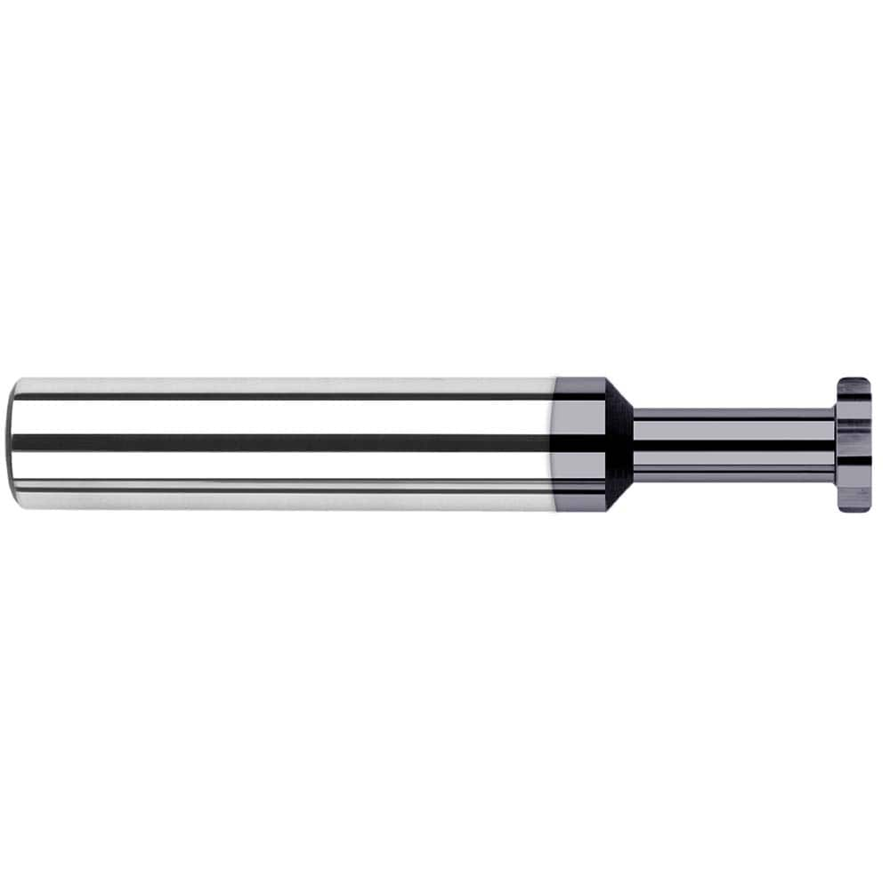 Harvey Tool - 1/8" Cut Diam, 0.025" Cut Width, 1/8" Shank, Straight-Tooth Woodruff Keyseat Cutter - Exact Industrial Supply