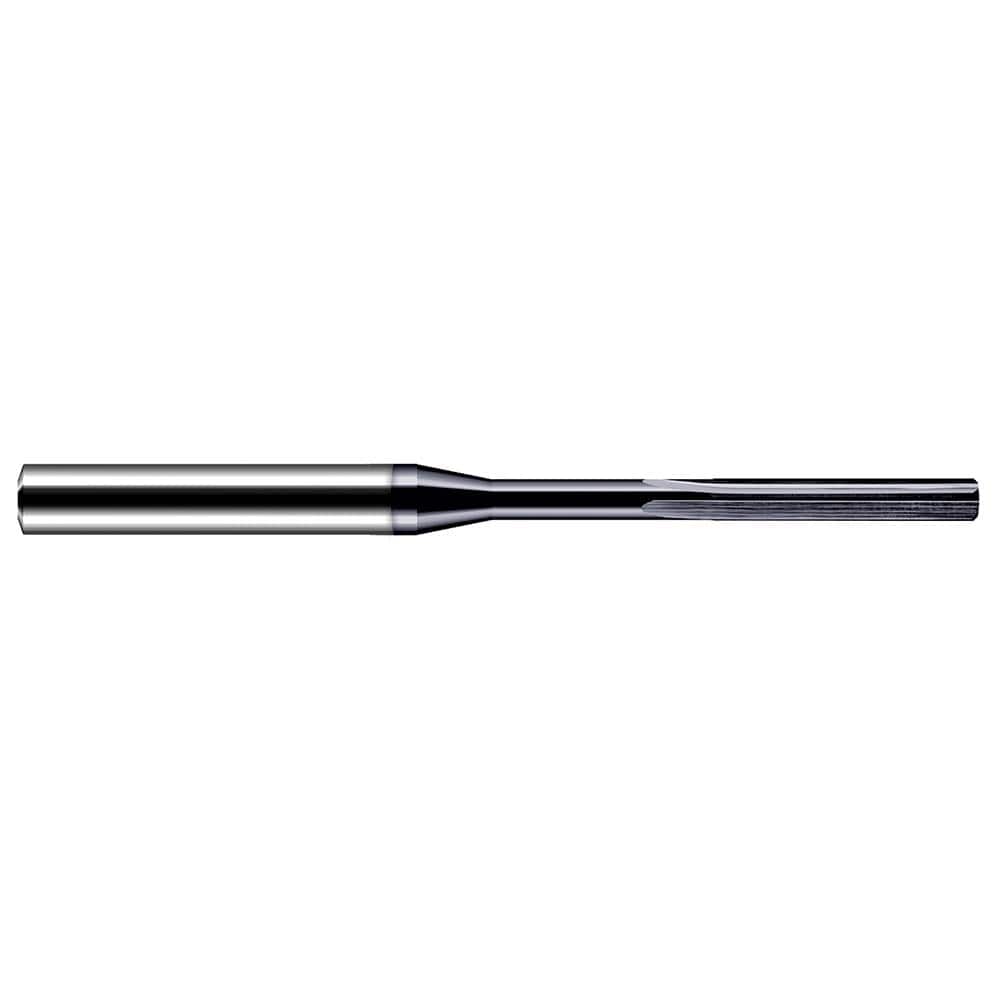 Harvey Tool - #60 4-Flute Straight Shank Straight Flute Solid Carbide Chucking Reamer - Exact Industrial Supply