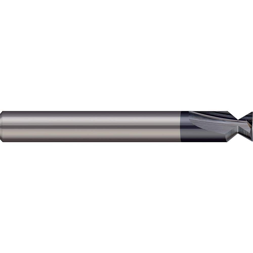 Harvey Tool - 14° 3/32" Cut Diam, 1/8" Cut Width, Solid Carbide Dovetail Cutter - Exact Industrial Supply