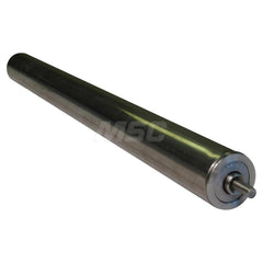 Roller Skids; Roller Material: Stainless Steel; Load Capacity: 51; Color: Chrome; Finish: Natural; Compatible Surface Type: Smooth; Roller Length: 19.0000 in; Roller Width: 1.3750; Roller Height: 1.375 in; Roller Diameter: 1.3750; Overall Height: 1.375 in