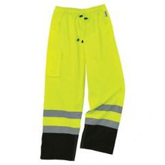 8915BK 2XL LIME BLK BOTT RAIN PANTS - Apex Tool & Supply