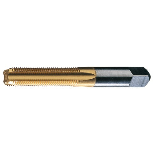 ‎#6-32 UNC 3 Flute H3 HSS Standard Bottoming Chamfer General Purpose Hand Tap- TiN - Exact Industrial Supply