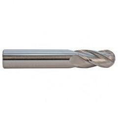 3.5mm TuffCut GP Standard Length 4 Fl Ball Nose Center Cutting End Mill - Apex Tool & Supply