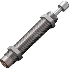 Standard-Duty Shock Absorber: 3.5 mm Rod Dia, 16.2 mm OD, 10 mm Stroke, M12 x 1 Thread 84 mm OAL, 9.8 lb Force