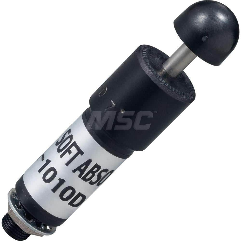 Standard-Duty Shock Absorber: 4.5 mm Rod Dia, 18 mm OD, 10 mm Stroke, M8 x 0.75 Thread 78 mm OAL, 5.88 lb Force