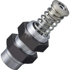 Standard-Duty Shock Absorber: 8 mm Rod Dia, 27.7 mm OD, 10 mm Stroke, M20 x 1.5 Thread 62.5 mm OAL, 41.2 lb Force