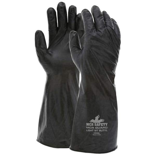 MCR Safety - Chemical Resistant Gloves Material: Butyl Numeric Size: 7 - Apex Tool & Supply