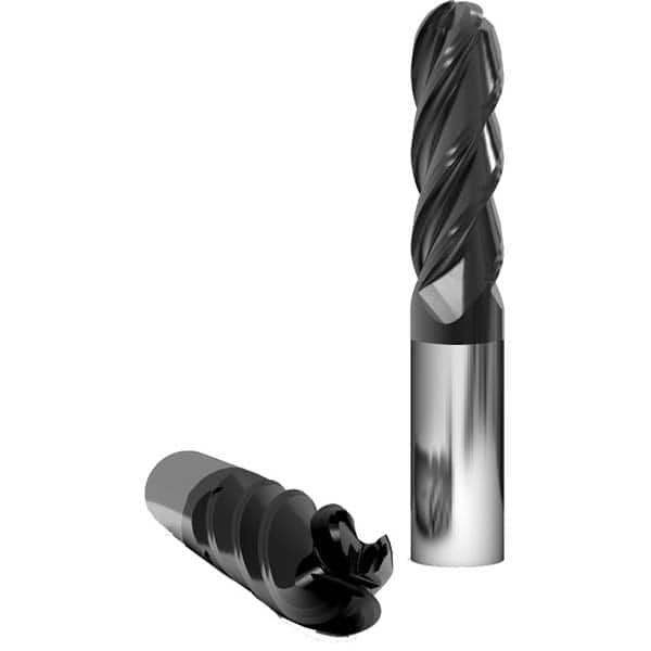 GWS - Ball End Mills Mill Diameter (Inch): 1 Mill Diameter (Decimal Inch): 1.0000 - Apex Tool & Supply