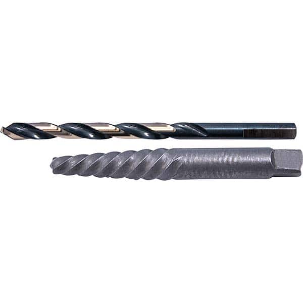 Cle-Line - Bolt Extractor Sets Tool Type: Screw Extractor & Drill Number of Pieces: 2.000 - Apex Tool & Supply