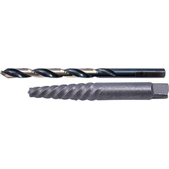 Cle-Line - Bolt Extractor Sets Tool Type: Screw Extractor & Drill Number of Pieces: 2.000 - Apex Tool & Supply
