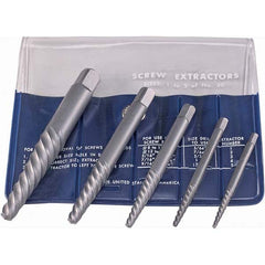 Cle-Line - Bolt Extractor Sets Tool Type: Screw Extractor Number of Pieces: 5.000 - Apex Tool & Supply