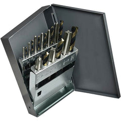 Cle-Line - Tap & Drill Sets Minimum Tap Thread Size (Inch): #6-32 Maximum Tap Thread Size (Inch): 1/2-13 - Apex Tool & Supply