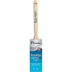 Premier Paint Roller - 2" Tapered Polyester Sash Brush - 2-11/16" Bristle Length, 7" Wood Sash Handle - Apex Tool & Supply