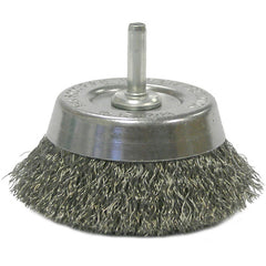 2 3/4″ Crimped Wire Utility Cup Brush .0118″ 1/4″ Stem - Apex Tool & Supply