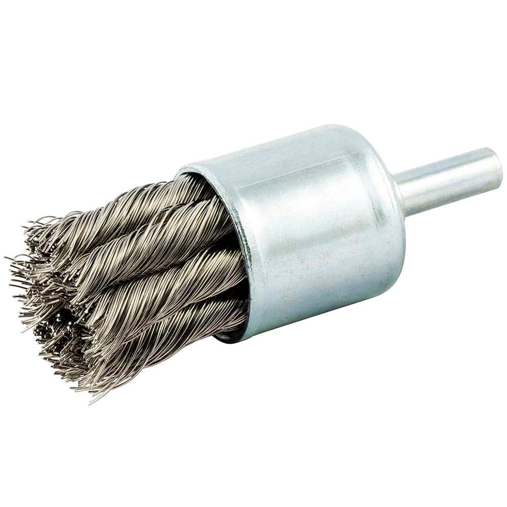 Norton - End Brushes Brush Diameter (Inch): 1 Fill Material: Stainless Steel - Apex Tool & Supply