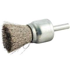 Norton - End Brushes Brush Diameter (Inch): 1 Fill Material: Stainless Steel - Apex Tool & Supply