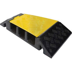 Powerhouse - On Floor Cable Covers Cover Material: Polyethylene Number of Channels: 3 - Apex Tool & Supply