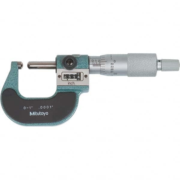 Mitutoyo - Spherical Face Micrometers Operation Type: Mechanical Minimum Measurement (Decimal Inch): 0 - Apex Tool & Supply