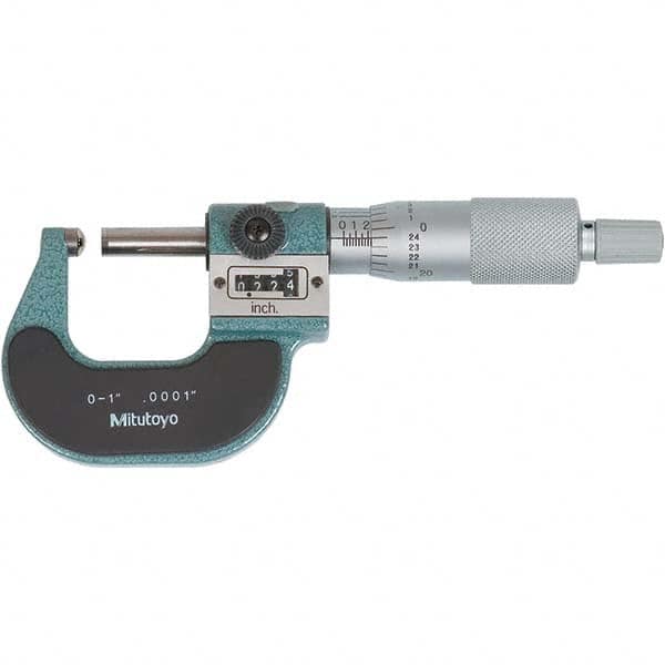 Mitutoyo - Spherical Face Micrometers Operation Type: Mechanical Minimum Measurement (Decimal Inch): 0 - Apex Tool & Supply